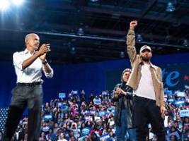 Lose Yourself im Wahlkampf: Obama macht für Kamala Harris den Eminem