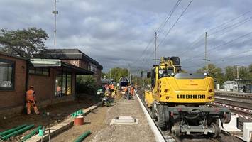 bahnhof schwarzenbek: regionalexpress fällt tagelang aus