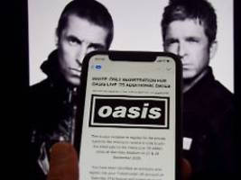 Tausende Fans betroffen: Weiterverkaufte Oasis-Tickets werden storniert