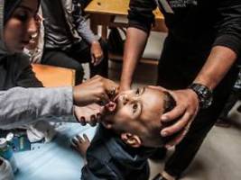 während behandlung von kindern: who meldet angriff auf impfzentrum in gaza