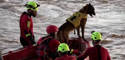 Spanien: Rettungskräfte suchen mit Spürhunden und Schlauchbooten nach vermissten Flutopfern