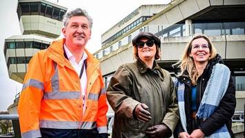 technik-hochschule: senatorin optimistisch auf der baustelle