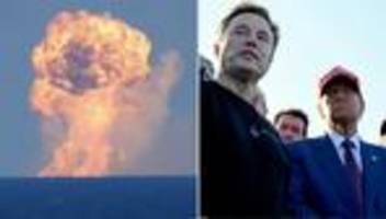 Texas: SpaceX-Trägerrakete explodiert, während Trump und Musk zuschauen