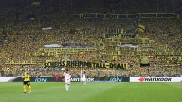 dortmund von rheinmetall gesponsert - waffen-deal des bvb entsetzt eigene fans: nun stellen sie brisanten antrag