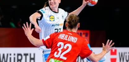 handball-em der frauen: deutschland gegen dänemark in den letzten 20 minuten ein