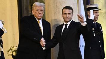 einweihung von notre-dame: treffen von macron und trump
