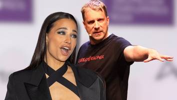 schreck-moment - „werde ich jetzt angebrüllt?“: plötzlich stürmt oliver pocher auf amira zu