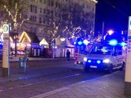 Regierung spricht von Anschlag: Auto fährt in Menschenmenge auf Magdeburger Weihnachtsmarkt