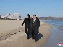 Tourismus-Projekt in Nordkorea: Kim Jong Un und Tochter besichtigen Ferienanlage