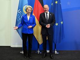 Brief an Ursula von der Leyen: Scholz will, dass Europa wettbewerbsfähiger wird