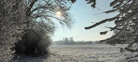 Seltenes Phänomen: Warum derzeit nur in Lauingen Schnee liegt