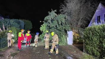 Sturm wütet im Kreis: Mehr als 30 Einsätze für die Feuerwehren