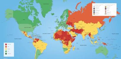 Travel Risk Map 2025: In welchen Ländern und Regionen Reisende sicher sind – und wo nicht