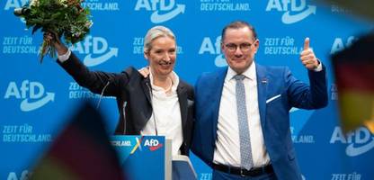 AfD und Parteitag in Riesa: Alice Weidel wird zur Kanzlerkandidatin gekürt und Tino Chrupalla lobt sich selbst