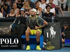 Letzter Auftritt in Melbourne?: Rüpel-Ikone Nick Kyrgios fliegt beim Comeback hochkant raus