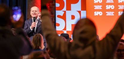 olaf scholz in bielefeld: palästina-aktivistin stört wahlkampfauftritt des kanzlers