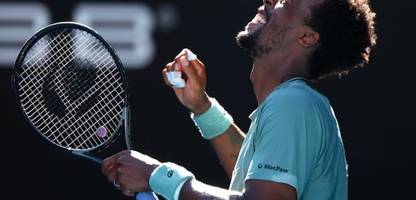 Australian Open: Gaël Monfils bezwingt Taylor Fritz, Learner Tien zieht ins Achtelfinale ein