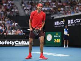 Erster Satzverlust in Melbourne: Zverev kämpft sich aus Tief zurück ins Viertelfinale