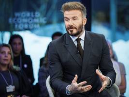 David Beckham in Davos: Ein bisschen Glamour in den Schweizer Bergen