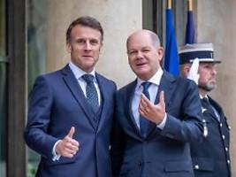 Paris-Besuch bei Macron: Scholz: Europa wird sich vor Trump nicht ducken