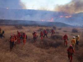 Sehr windig und sehr trocken: Zehntausende fliehen vor neuem Brand bei Los Angeles