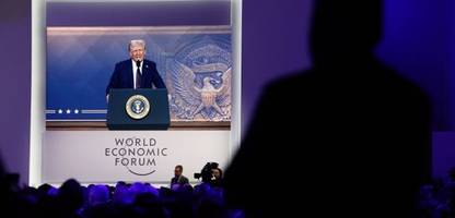 Donald Trump droht beim Weltwirtschaftsforum in Davos mit Zöllen