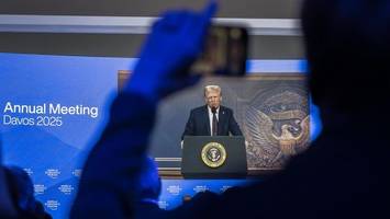 trump in davos-rede: produziert bei mir oder zahlt zölle