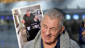 „Los, Baby!“ - Seine ersten Schritte: Heinz Hoenig kämpft sich mit Rollator zurück ins Leben