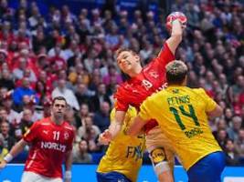 macht dhb-team revanche klar?: dänemark zerlegt wm-sensation brasilien im schongang