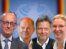 Eine Woche vor der Wahl bei RTL: Merz, Scholz, Habeck und Weidel treffen bei Quadrell aufeinander