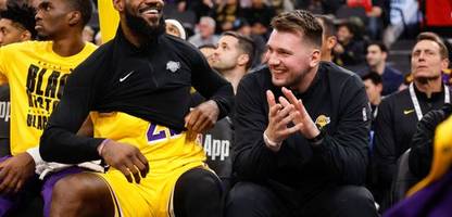 Basketball: Luka Dončić als Zuschauer: Los Angeles Lakers siegen nach NBA-Megatransfer