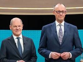 vertauschte rollen im tv-duell: mit einem bein ist merz schon im kanzleramt