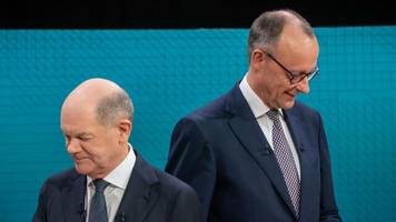 TV-Duell: Scholz gegen Merz: Handkanten-Olaf vs. Seitschritt-Friedrich