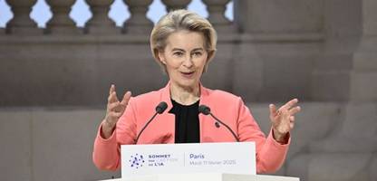 Ursula von der Leyen sagt 20 Milliarden Euro aus EU-Haushalt für KI-Entwicklung zu