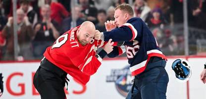 Eishockey: Vier-Nationen-Turnier: USA und Kanada prügeln sich, USA gewinnt