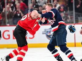 Prügelei bei Kanada gegen USA: Wegen Trumps Politik fliegen die Fäuste im Eishockey