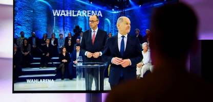 ARD-Wahlarena: Olaf Scholz und Friedrich Merz wollen nicht gemeinsam in ein Kabinett