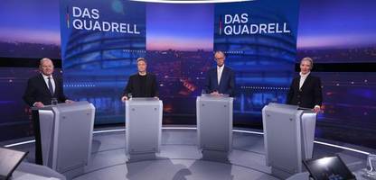 TV-Quadrell bei RTL: Friedrich Merz liegt bei Zuschauern vorn