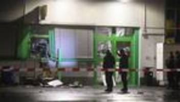 kriminalität: geldautomat gesprengt - gebäude-statik muss geprüft werden