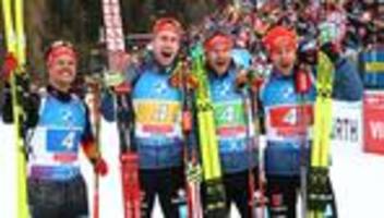 Biathlon-WM: Deutsche Herrenstaffel gewinnt Bronze