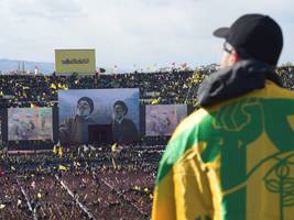 Beisetzung von Hisbollah-Führer Nasrallah: Ein Sarg, über den Kampfjets donnern