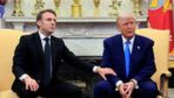 Ukraine-Hilfen: Macron unterbricht Trump und korrigiert Falschaussage