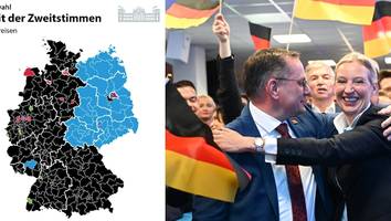 Experte warnt vor Folgen - AfD-Osten, schwarzer Westen: So entstand die neue innerdeutsche Grenze