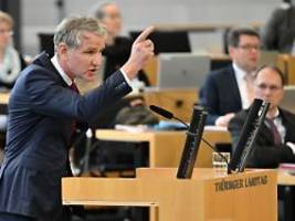 partei wird selbst beobachtet: höcke-afd setzt u-ausschuss für verfassungsschutz ein