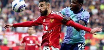 premier league: fc arsenal spielt nur remis bei manchester united