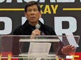 verbrechen gegen menschlichkeit: manila liefert ex-präsident duterte an den haag aus