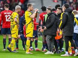 Sehr, sehr wichtiges Zeichen: BVB-Spiel in Lille nach acht Minuten aus gutem Grund unterbrochen