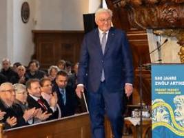 Ausstellung zum Bauernkrieg: Steinmeier warnt vor Geschichtsverdrehern