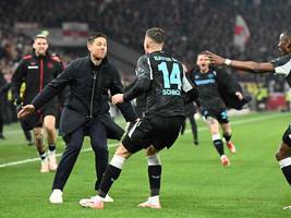 Spektakuläres 4:3 in Stuttgart: Last-Minute-Leverkusen schickt einen Gruß an den FC Bayern