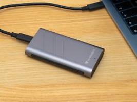 highspeed mit usb 4: die verbatim turbometall ssd spart notebook-käufern viel geld